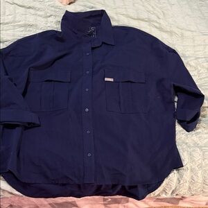 Figs long sleeve scrub top